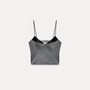 Zara Satin Combination Tank